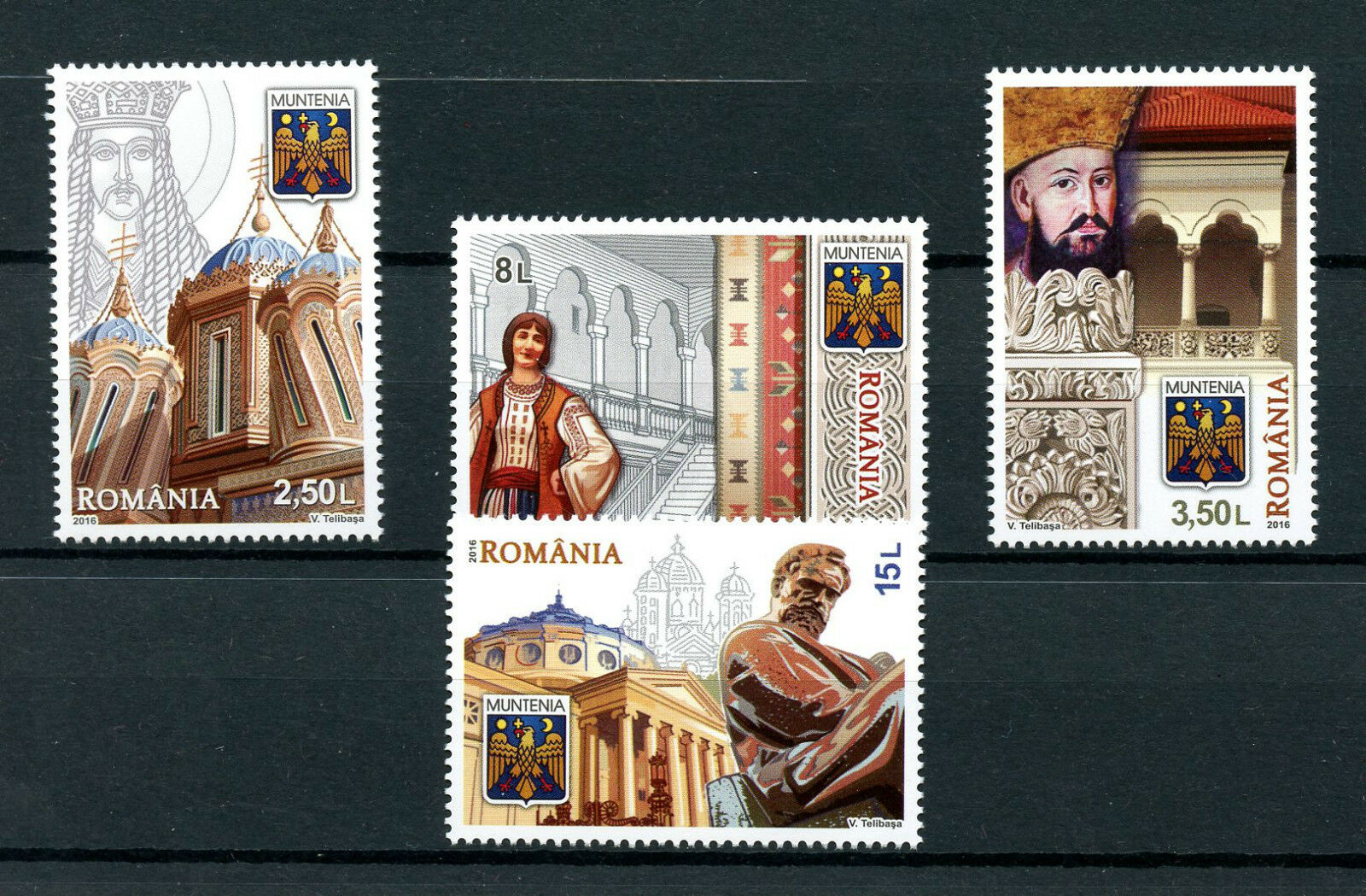 Romania 2016 MNH Discover Muntenia 4v Set Architecture Tourism Stamps