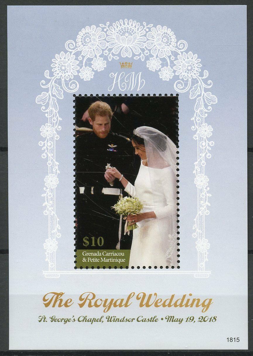 Grenada Grenadines 2018 MNH Prince Harry & Meghan Royal Wedding 1v S/S Stamps