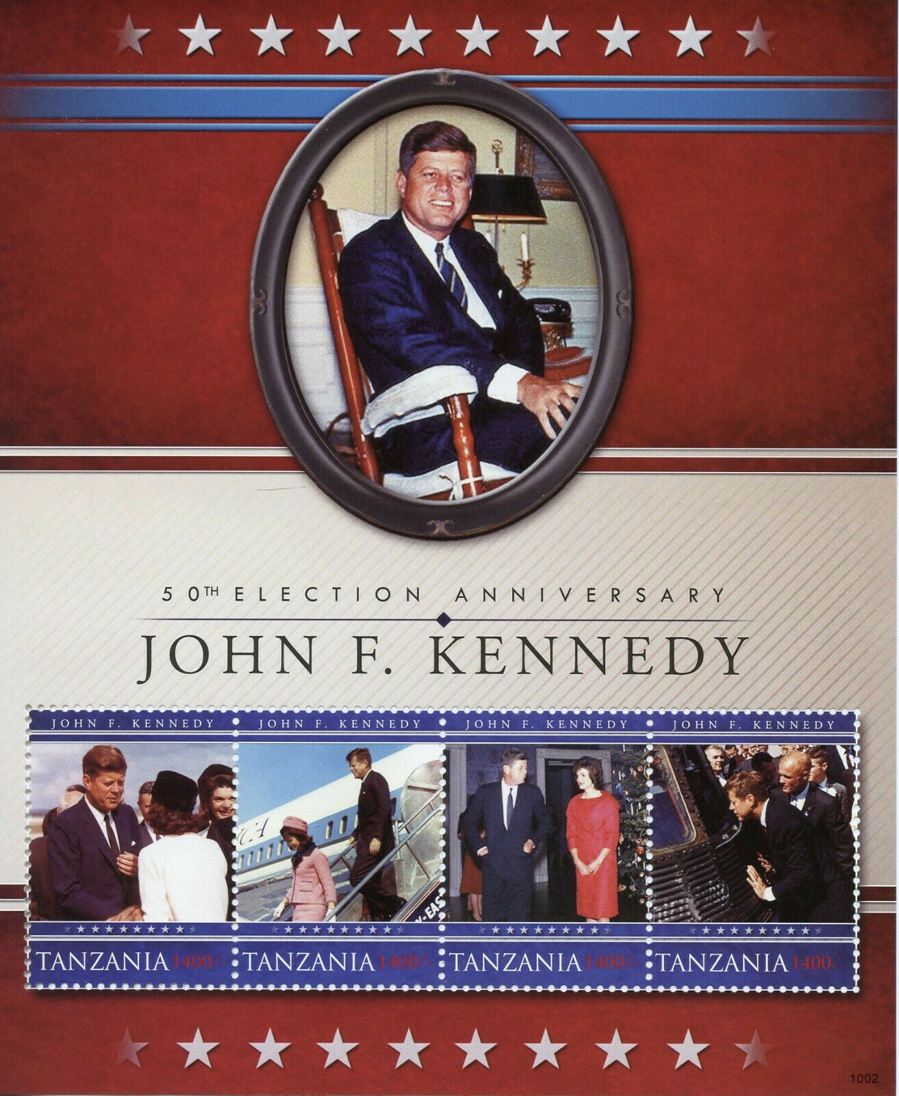 Tanzania JFK Stamps 2010 MNH John F Kennedy Election US Presidents 4v M/S I