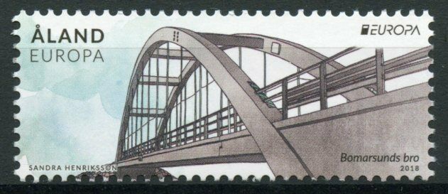 Aland Bridges Stamps 2018 MNH Europa Bomarsund Bridge Architecture 1v Set