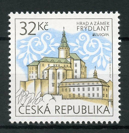Czech Rep 2017 MNH Frydlant Castle Europa Castles 1v Set Architecture Stamps