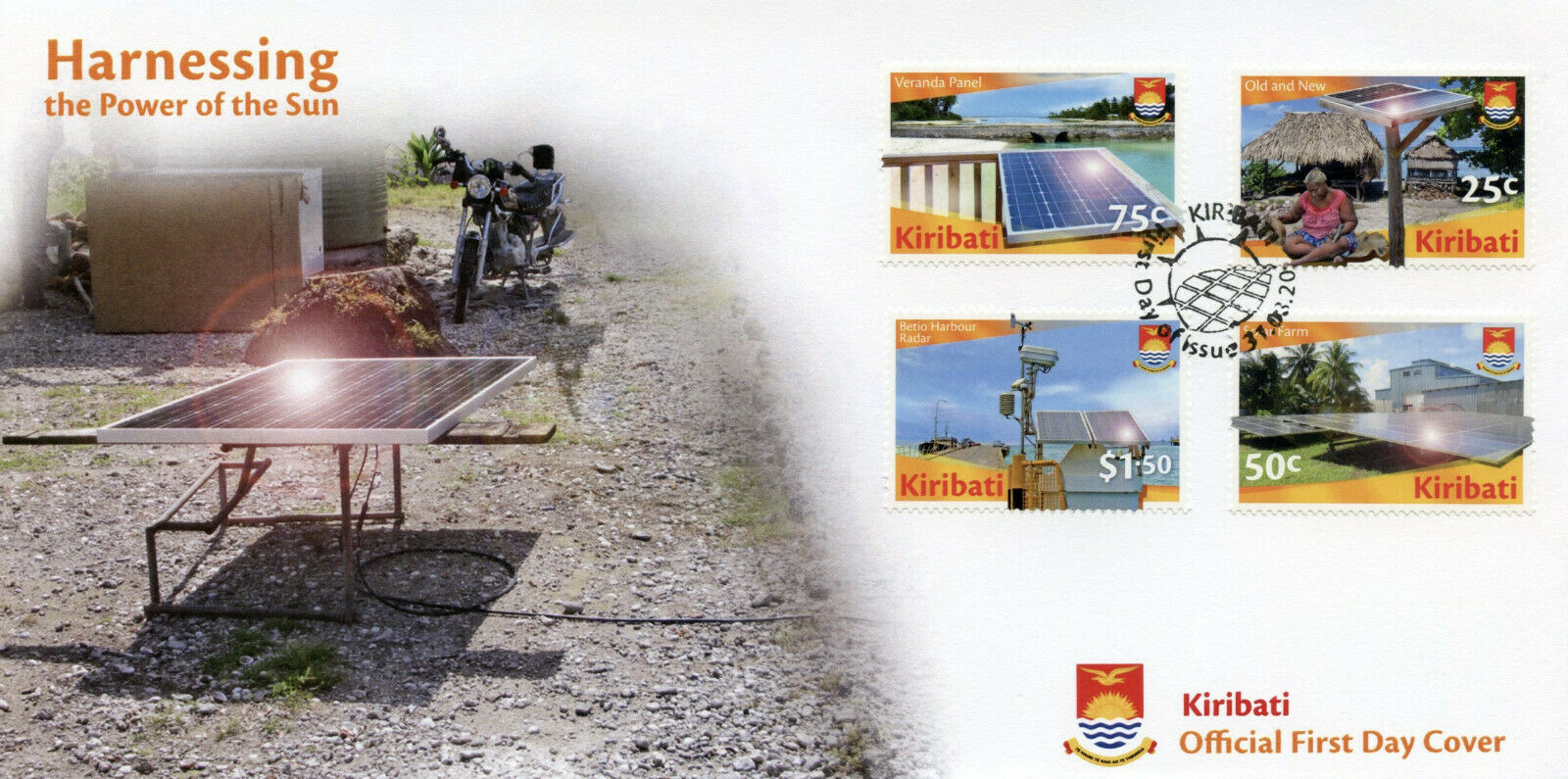 Kiribati 2020 FDC - Solar Energy - Landscapes Environment Nature - 4v Set Stamps