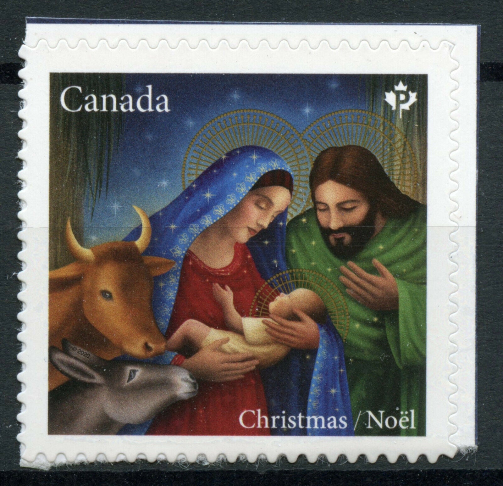 Canada Christmas Stamps 2020 MNH Nativity Mary Joseph Baby Jesus 1v S/A Set
