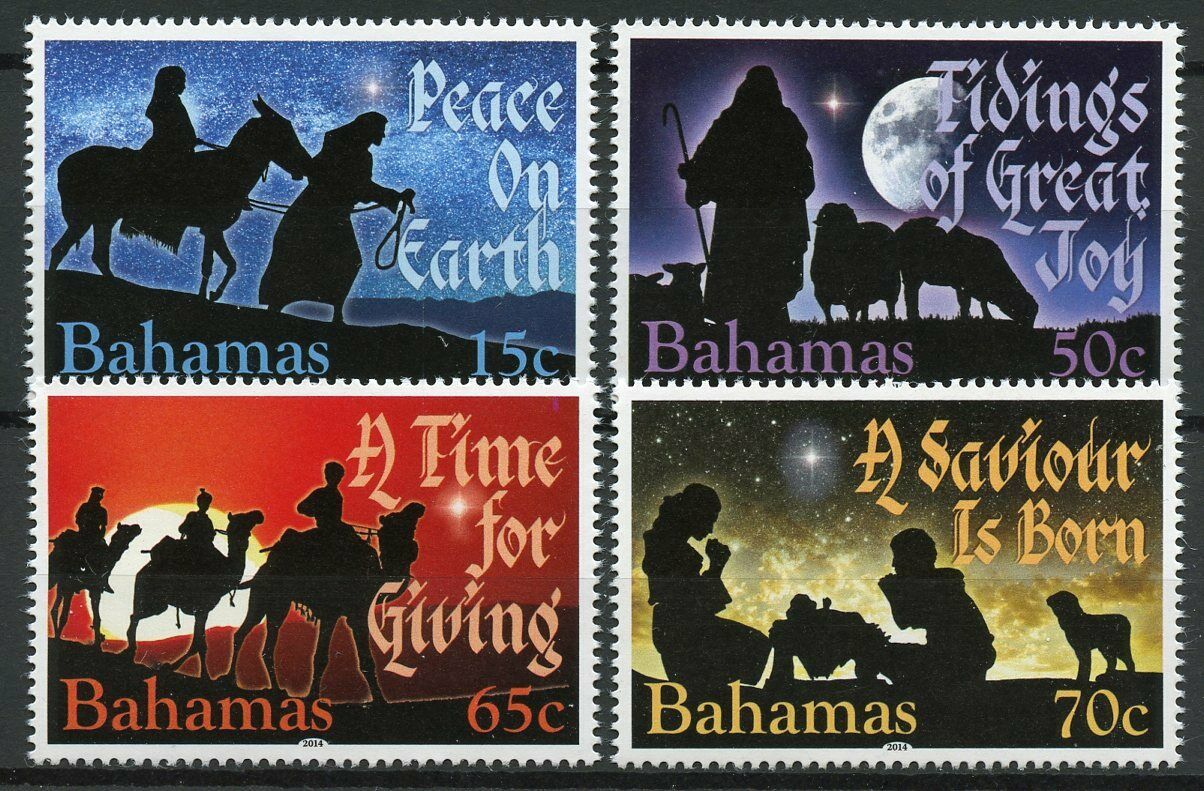 Bahamas Christmas Stamps 2014 MNH Peace on Earth Saviour is Born 4v Set