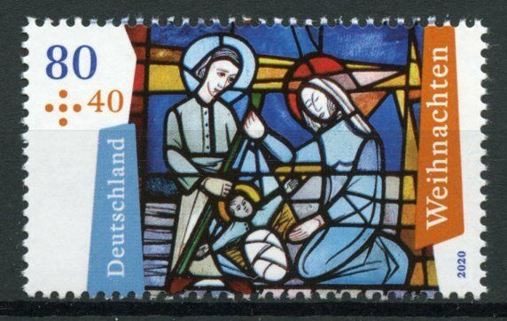 Germany Christmas Stamps 2020 MNH Nativity Stained Glass Art 1v Set