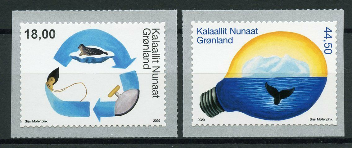 Greenland Stamps 2020 MNH Environment Pt IV Recycling Seals Animals 2v S/A Set