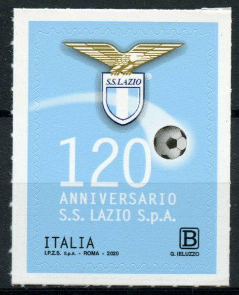 Italy Football Stamps 2020 MNH SS Lazio 120th Anniv Soccer Sports 1v S/A Set