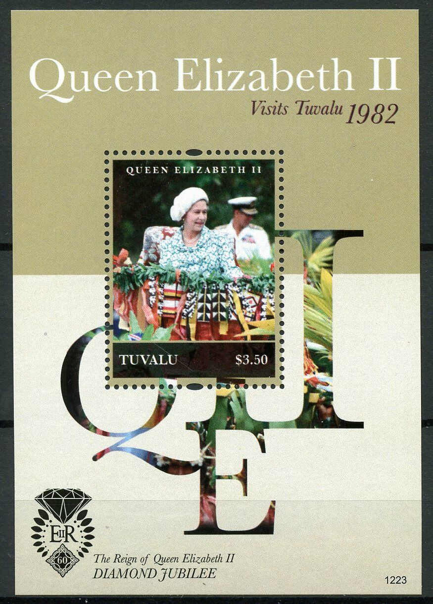 Tuvalu 2013 MNH Royalty Stamps Diamond Jubilee Queen Elizabeth II 1v S/S