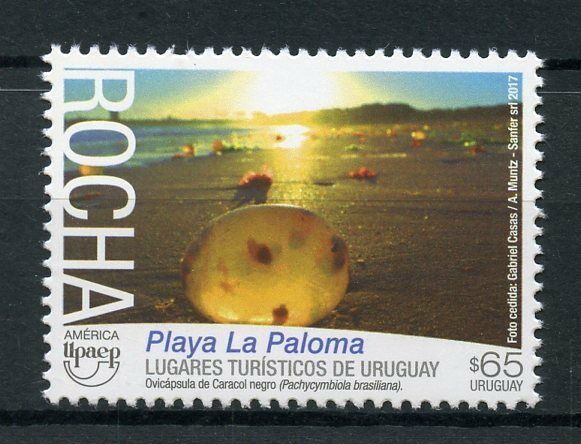 Uruguay 2017 MNH UPAEP Rocha Playa La Paloma 1v Set Tourism Landscapes Stamps