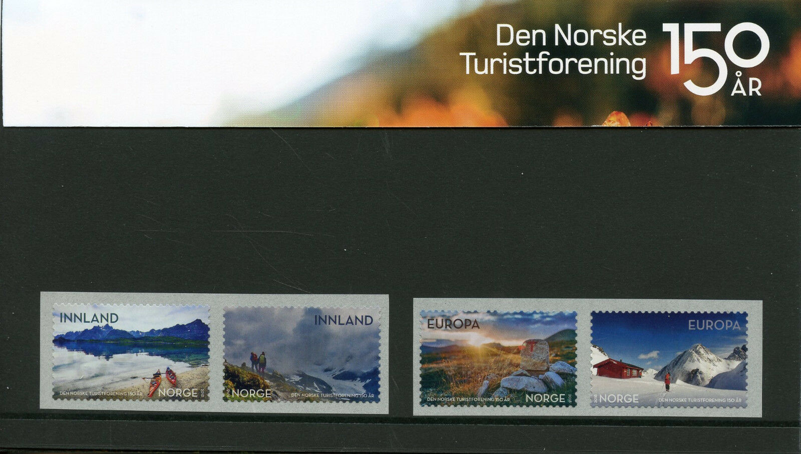 Norway 2018 MNH Trekking Association 4v S/A Pres Pack Mountains Tourism Stamps