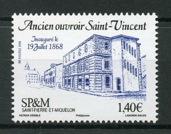 Saint-Pierre & Miquelon SP&M 2018 MNH Sewing Room Saint-Vincent 1v Set Stamps