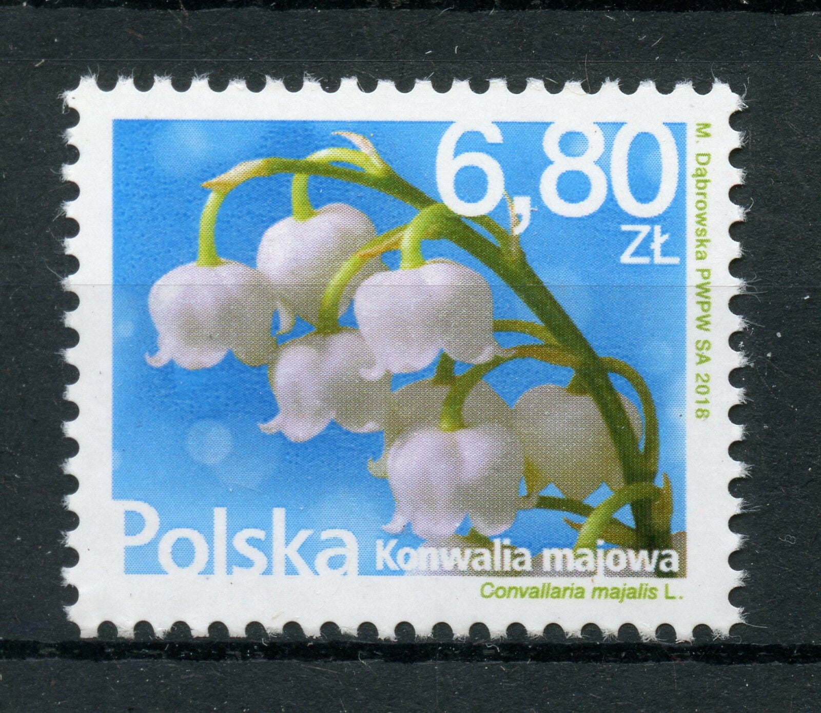 Poland 2018 MNH Lily of the Valley 1v Set Flowers Flora Nature Stamps