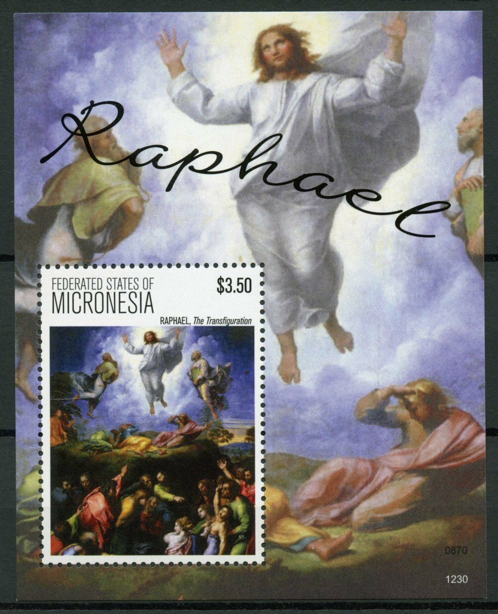 Micronesia 2012 MNH Art Stamps Raphael Transfiguration Paintings 1v S/S