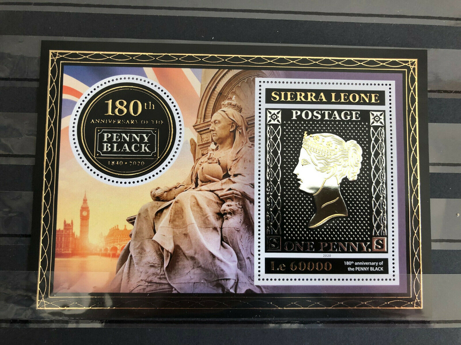 Sierra Leone 2020 MNH Stamps-on-Stamps Stamps Penny Black 180th Anniv SOS 1v S/S