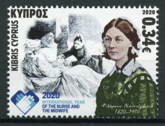 Cyprus Medical Stamps 2020 MNH Intl Year of Nurses Florence Nightingale 1v Set
