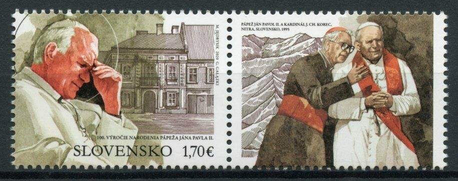 Slovakia Pope John Paul II Stamps 2020 MNH 100th Birth Anniv JIS Poland 1v Set