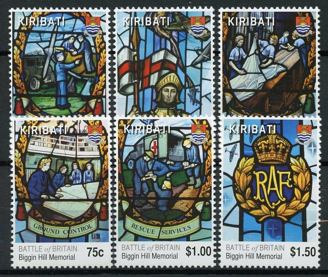 Kiribati 2010 MNH Military Stamps WWII WW2 Battle of Britain Biggin Hill 6v Set