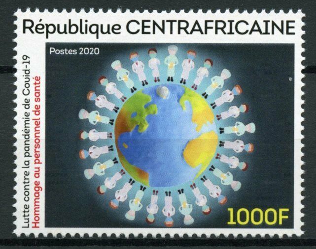 Central African Rep 2020 MNH Medical Stamps Corona Health Workers Covid-19 Covid 1v Set