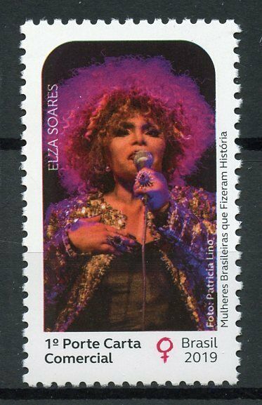 Brazil Music Stamps 2019 MNH Elza Soares Brazilian Singer Musicians 1v Set