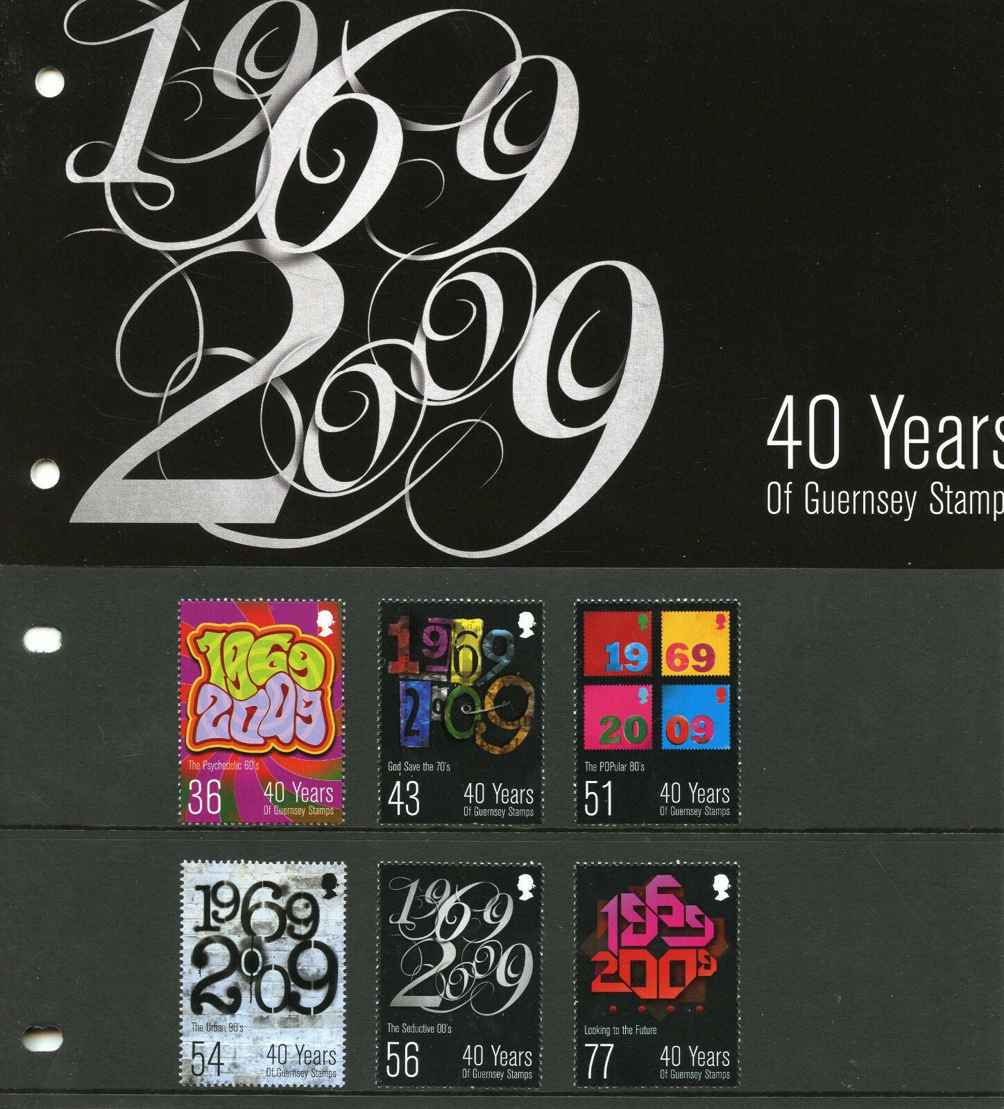 Guernsey 2008 MNH Guernsey Stamps 40 Years 6v Pres Pack Philately Design Stamps