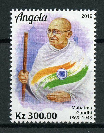 Angola Mahatma Gandhi Stamps 2019 MNH People Historical Figures 1v Set