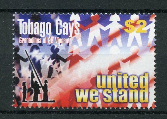 Tobago Cays Gren St Vincent 2003 MNH Historical Events Stamps United We Stand September 11 1v Set
