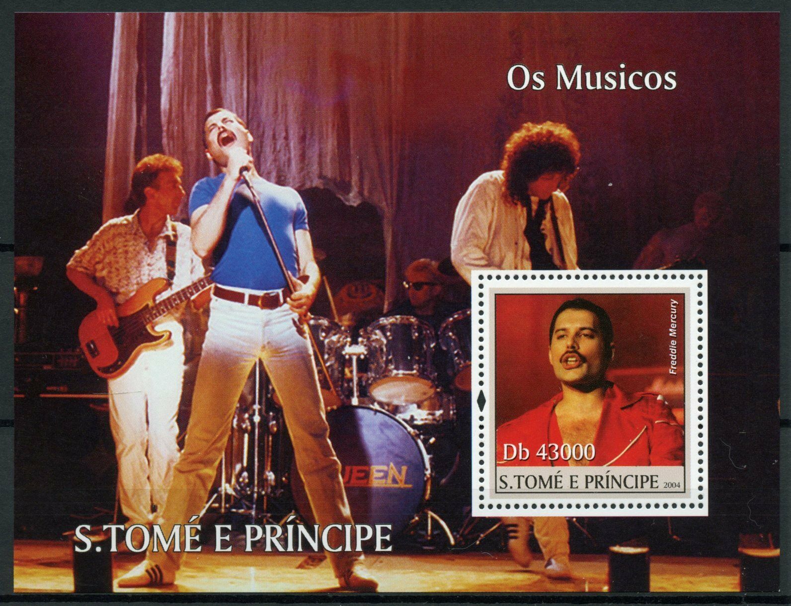 Sao Tome & Principe Music Stamps 2011 MNH Freddie Mercury Queen People 1v S/S