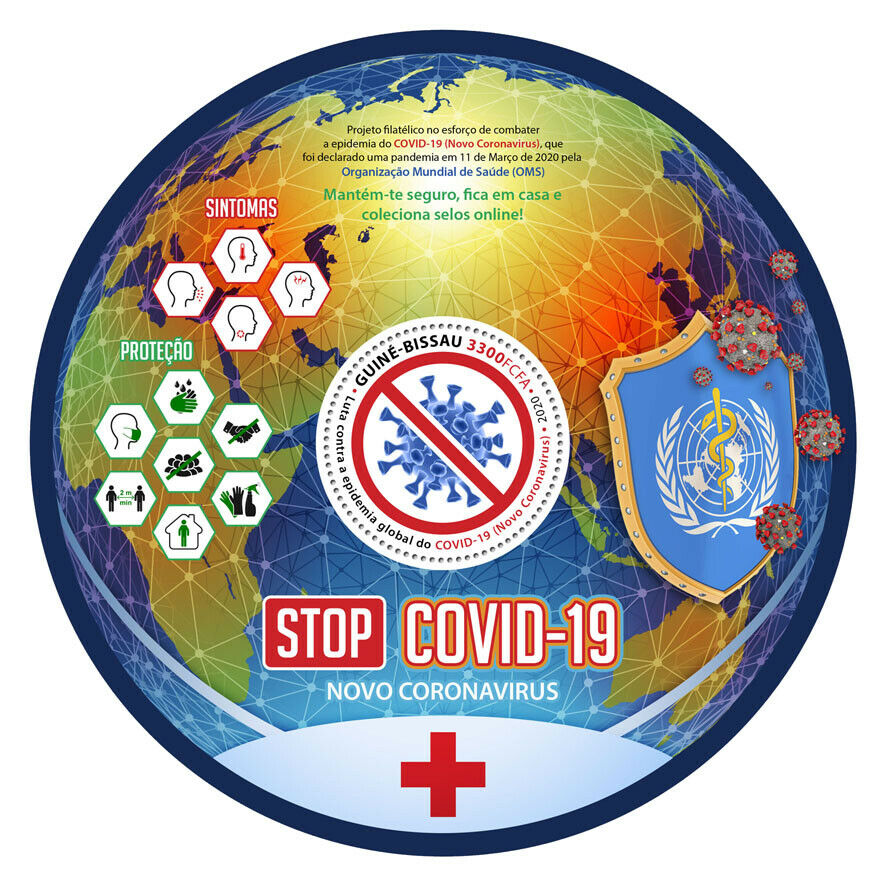 Guinea-Bissau 2020 MNH Medical Stamps Corona Health Covid Covid-19 1v S/S