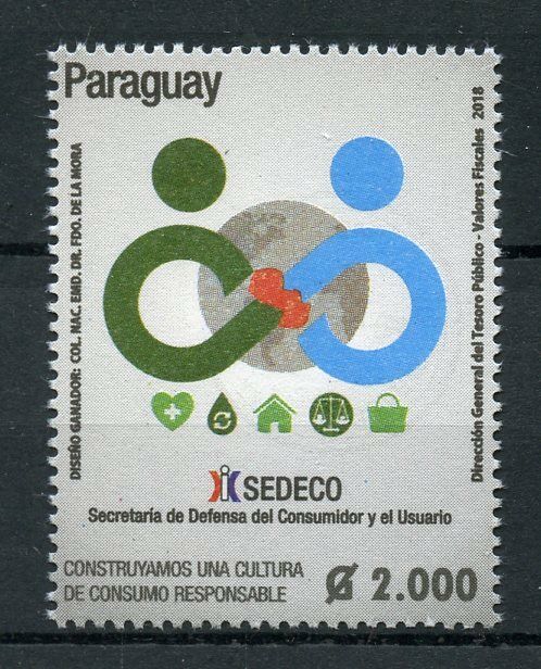 Paraguay 2018 MNH SEDECO Consumer Watchdog 1v Set Stamps