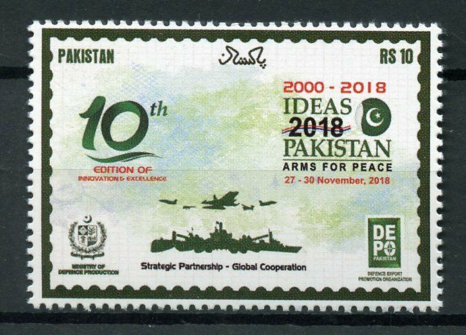 Pakistan 2018 MNH IDEAS Intl Defense Exhibition & Seminar 1v Set Military Stamps