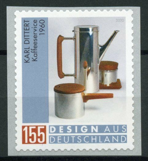 Germany Art Stamps 2020 MNH Design Coffee Service Karl Dittert 1v S/A Coil Set