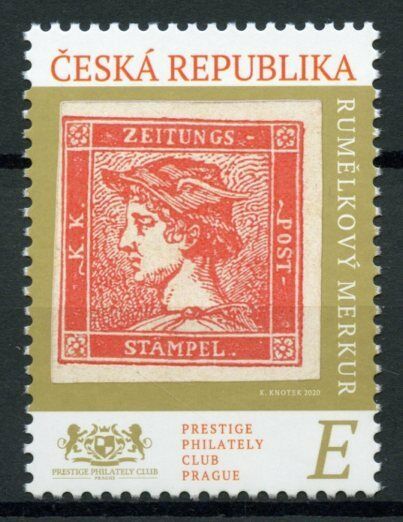 Czech Republic Stamps-on-Stamps 2020 MNH Red Mercury SOS Philately 1v Set