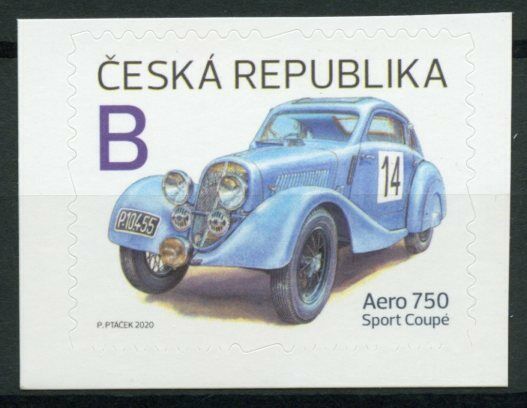 Czech Republic Cars Stamps 2020 MNH Racing Car Aero 750 Sport Coupe 1v S/A Set