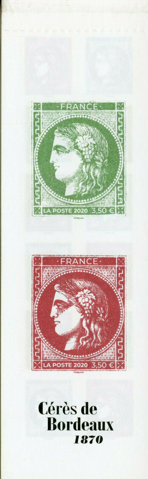 France Stamps 2020 MNH Ceres de Bordeaux 1870 14v Booklet