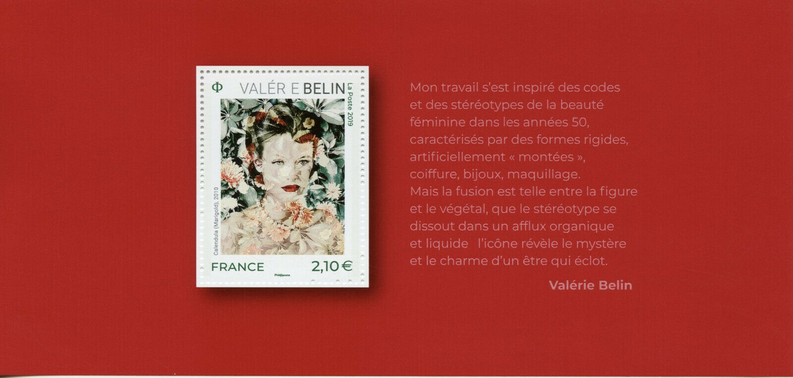 France Art Stamps 2020 MNH Valerie Belin Calendula 1v M/S Philatelic Souvenir