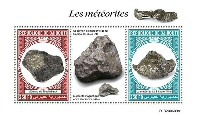 Djibouti 2020 MNH Space Stamps Meteorites Chelyabinsk Sikhote-Alin 2v S/S I