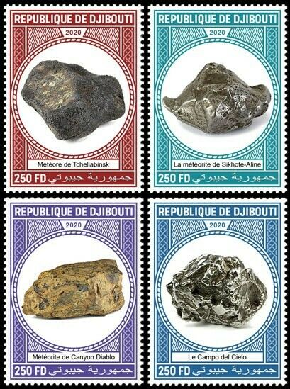 Djibouti 2020 MNH Space Stamps Meteorites Chelyabinsk Canyon Diablo 4v Set