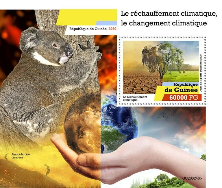 Guinea Stamps 2020 MNH Climate Change Global Warming Trees Environment 1v S/S