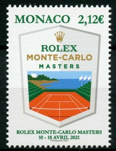 Monaco Tennis Stamps 2021 MNH Rolex Monte-Carlo Masters Sports 1v Set