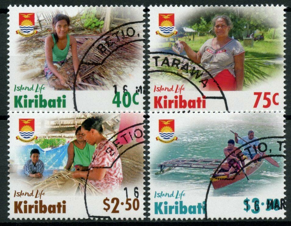 Kiribati 2021 CTO - Island Life - Boats Landscapes Cultures Traditions - 4v Set