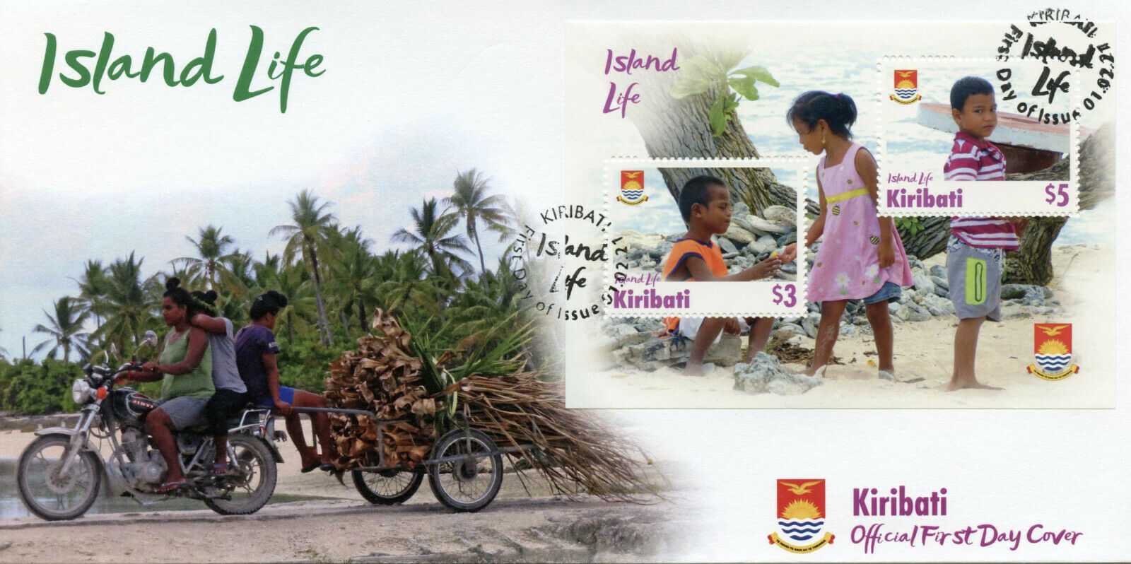 Kiribati 2021 FDC - Island Life - Landscapes Cultures Traditions Nature - 1v M/S