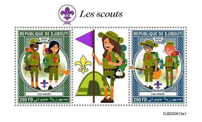 Djibouti 2020 MNH Scouting Stamps Girl Boy Scouts 2v S/S I
