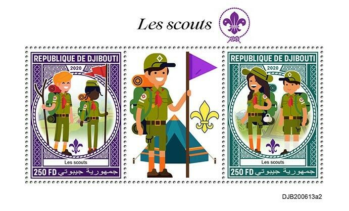Djibouti 2020 MNH Scouting Stamps Girl Boy Scouts 2v S/S II