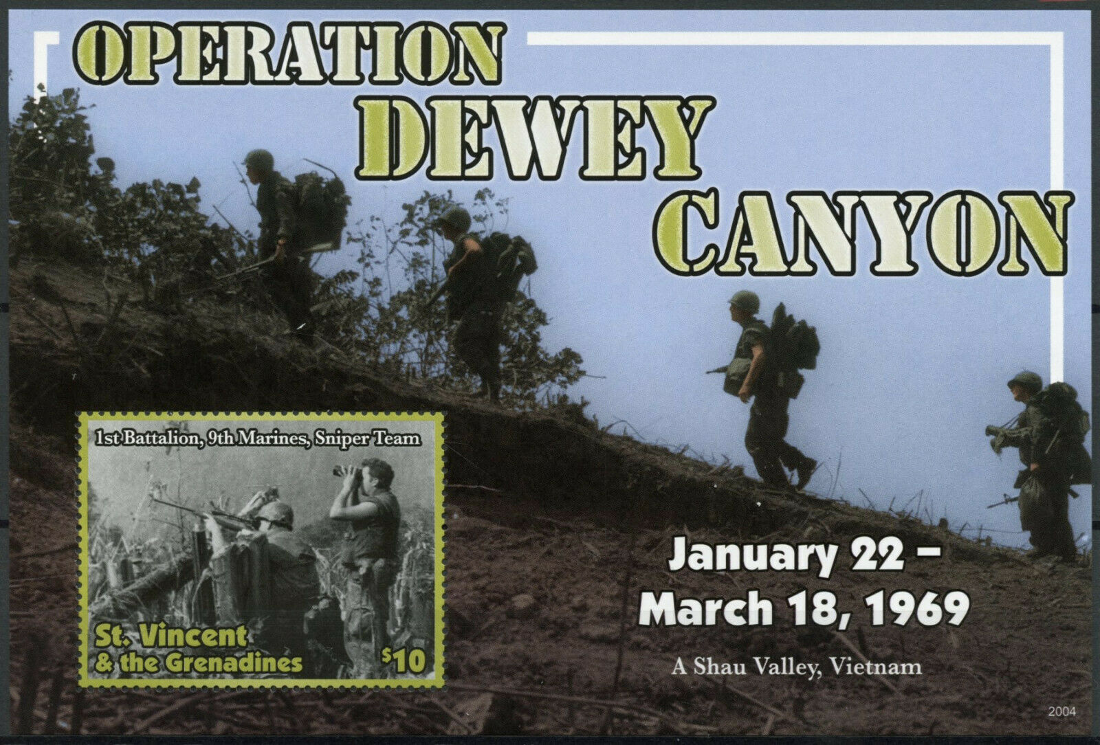 St Vincent & Grenadines Stamps 2020 MNH Vietnam War Dewey Canyon 1v S/S I
