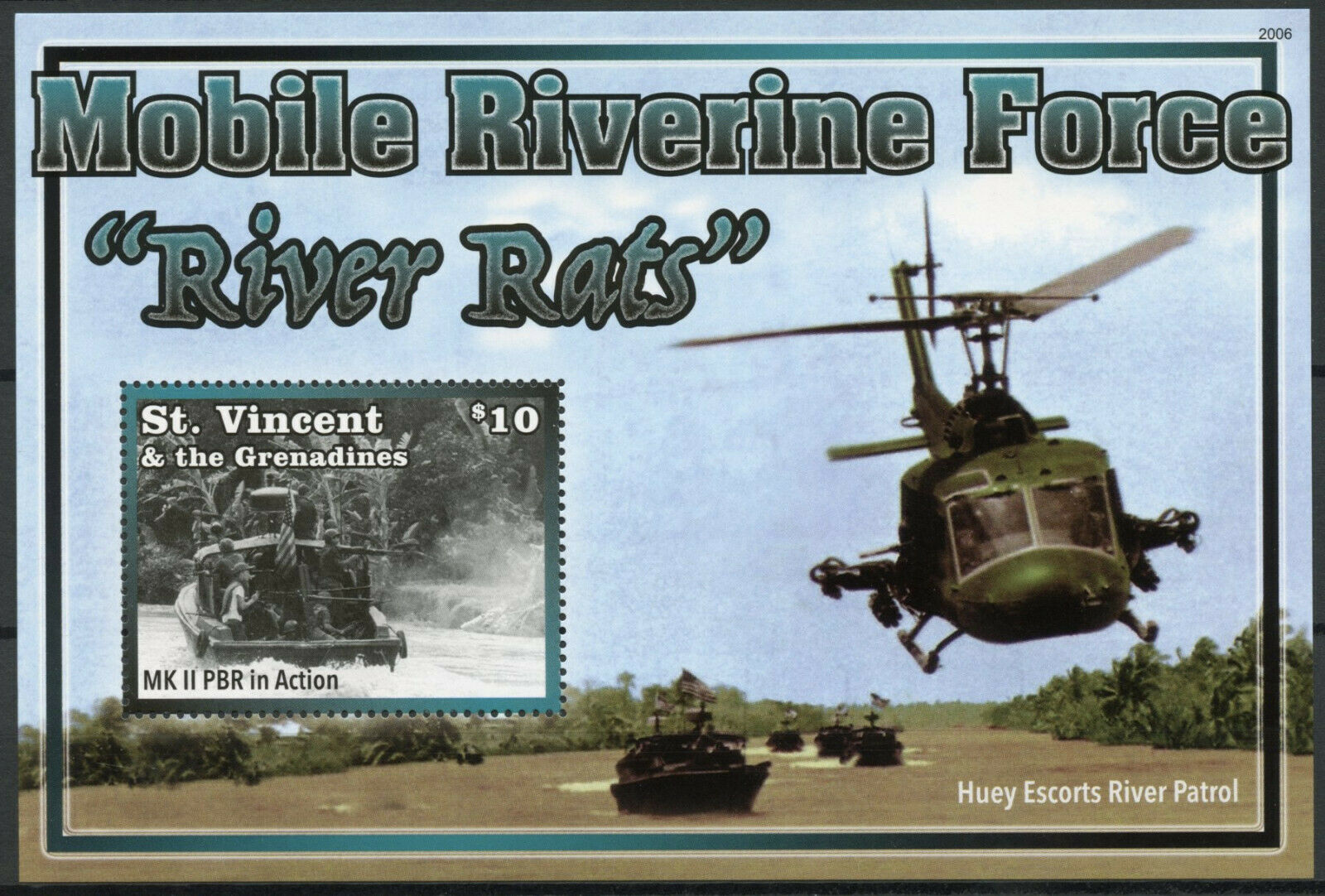St Vincent & Grenadines Stamps 2020 MNH Vietnam War Riverine Force 1v S/S III