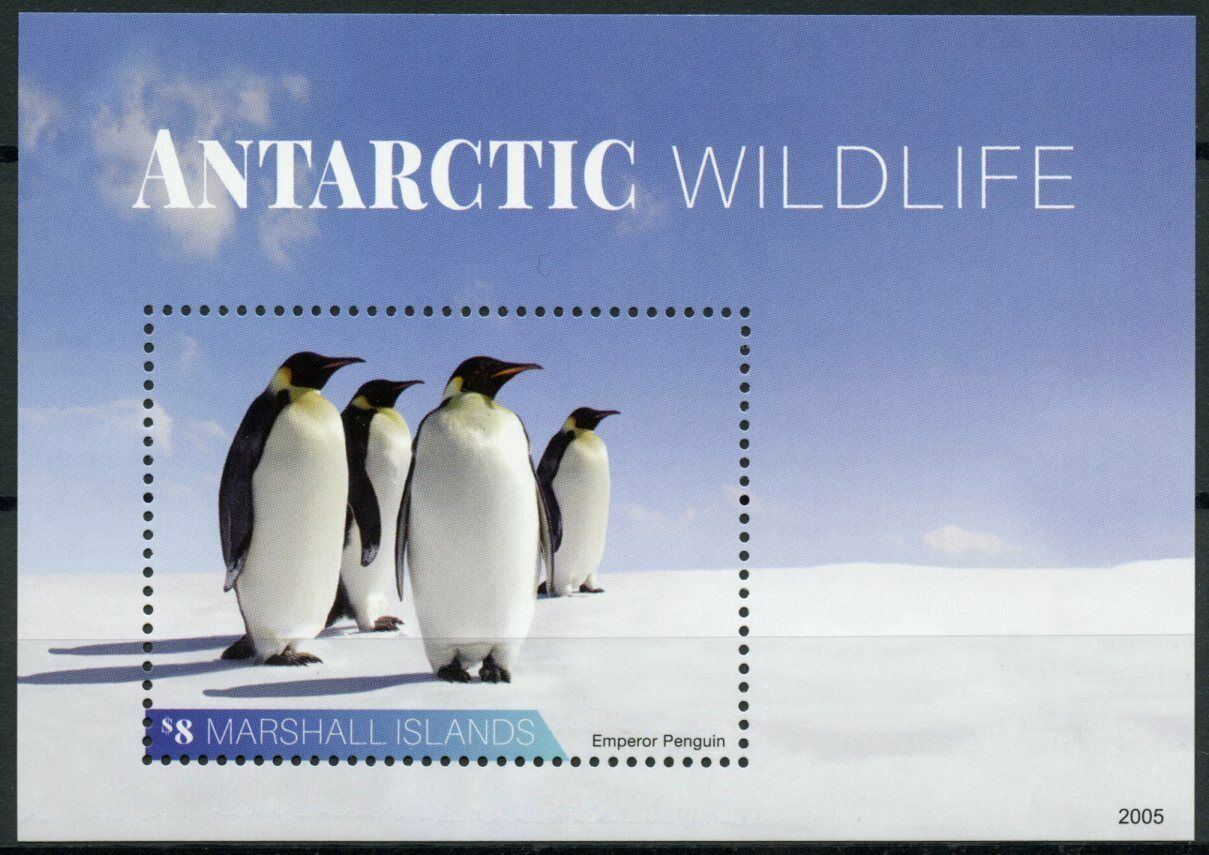 Marshall Islands 2020 MNH Birds on Stamps Antarctic Wildlife Emperor Penguins 1v S/S