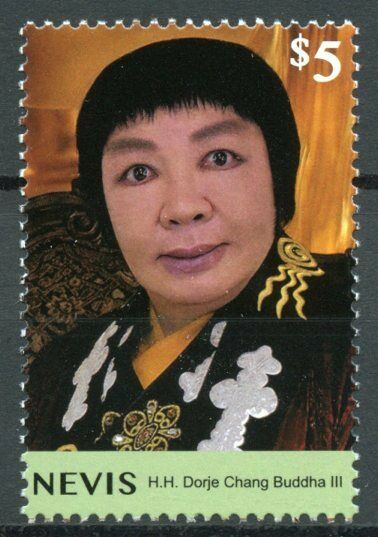 Nevis 2020 MNH Religion Stamps HH Dorje Chang Buddha III Buddhism Famous People 1v Set