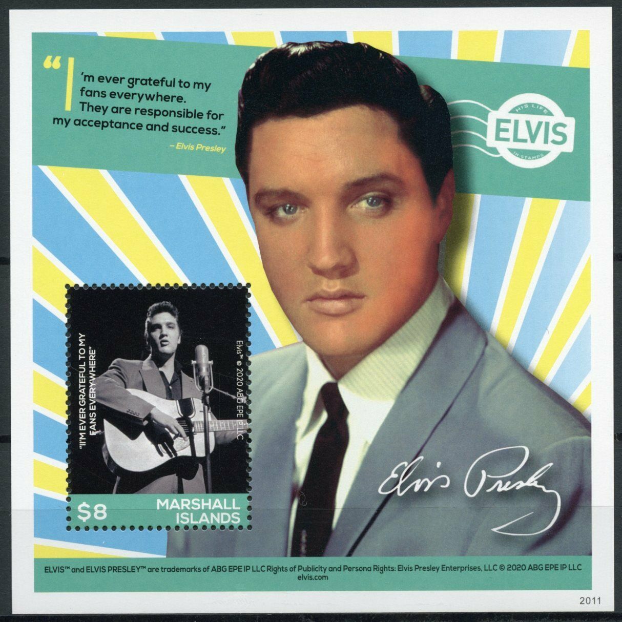 Marshall Islands 2020 MNH Elvis Presley His Life in Stamps Music 1v S/S II