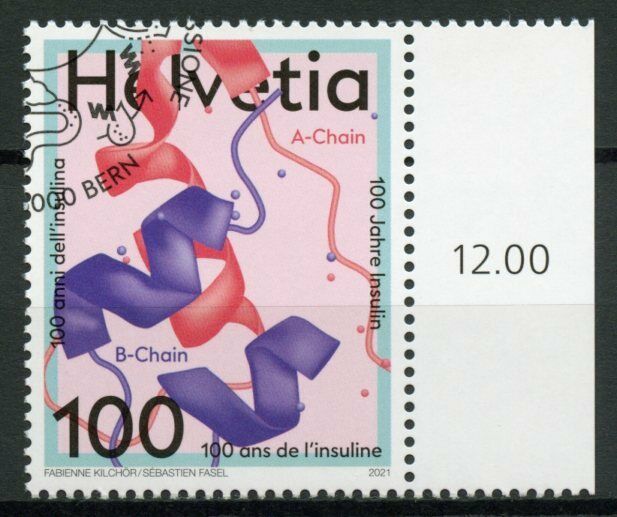 Switzerland Medical Stamps 2021 CTO Insulin 100 Years Health 1v Set
