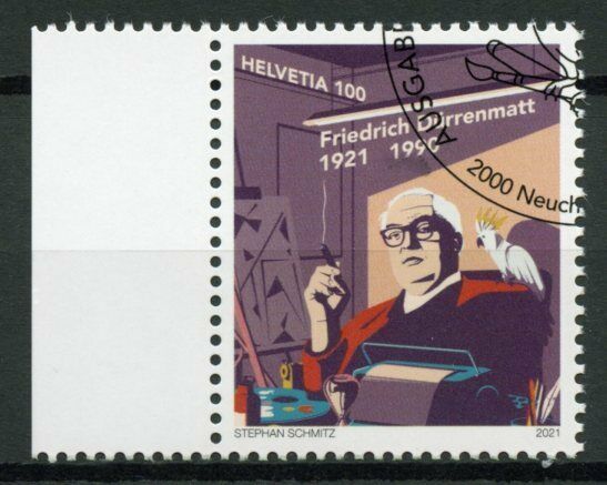 Switzerland Writers Stamps 2021 CTO Friedrich Duerrenmatt People 1v Set